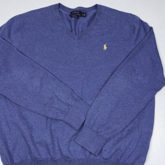 POLO RALPH LAUREN men's  knit sweater large - Picture 2 of 2